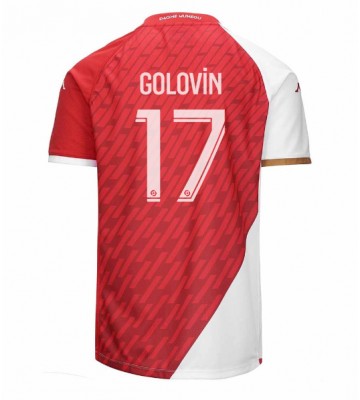 AS Monaco Aleksandr Golovin #17 Hjemmebanetrøje 2023-24 Kort ærmer
